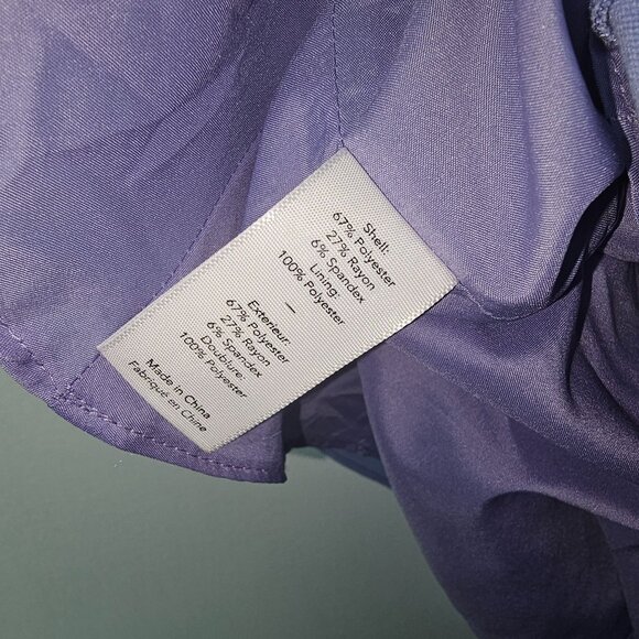 Likely Women's Carolyn Halter in Periwinkle Criss Cross Neck Mini Dress, 6 - Picture 7 of 7